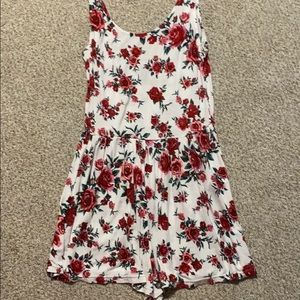 Divided Floral Romper